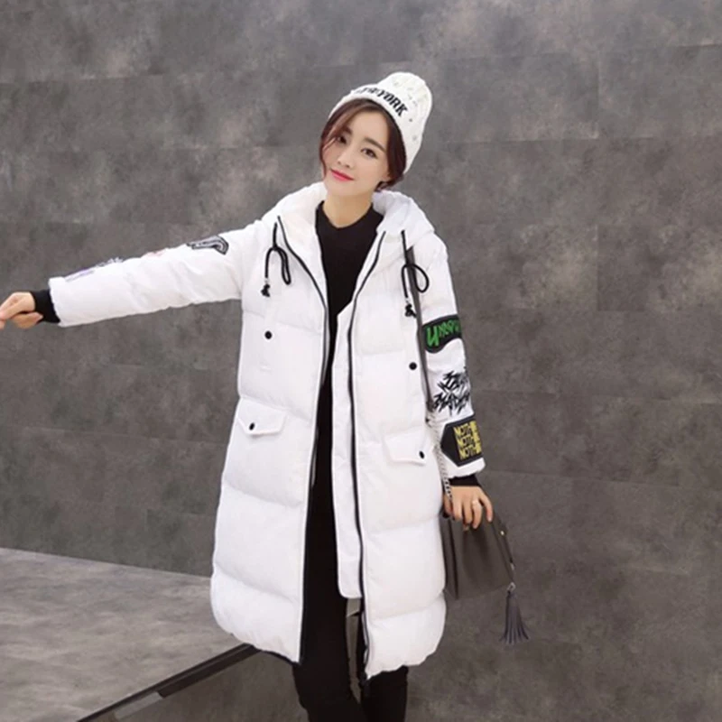 Autumn Fashion Spring New Warm Cotton-padded clothes Zipper Long sleeves Pockets Letter printing Hooded Female Outwear C 687
Autumn Fashion Spring New Warm Cotton-padded clothes Zipper Long sleeves Pockets Letter printing Hooded Female Outwear C 687