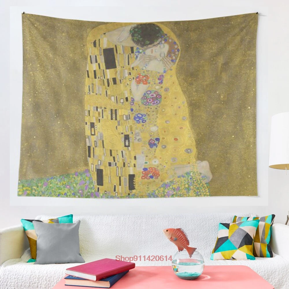 Гобелен "The Kiss Gustav Klimt", гобелен в стиле хиппи, настенный подвесной гобелен для гостиной, спальни, домашний декор, гобелен
Гобелен "The Kiss Gustav Klimt", гобелен в стиле хиппи, настенный подвесной гобелен для гостиной, спальни, домашний декор, гобелен