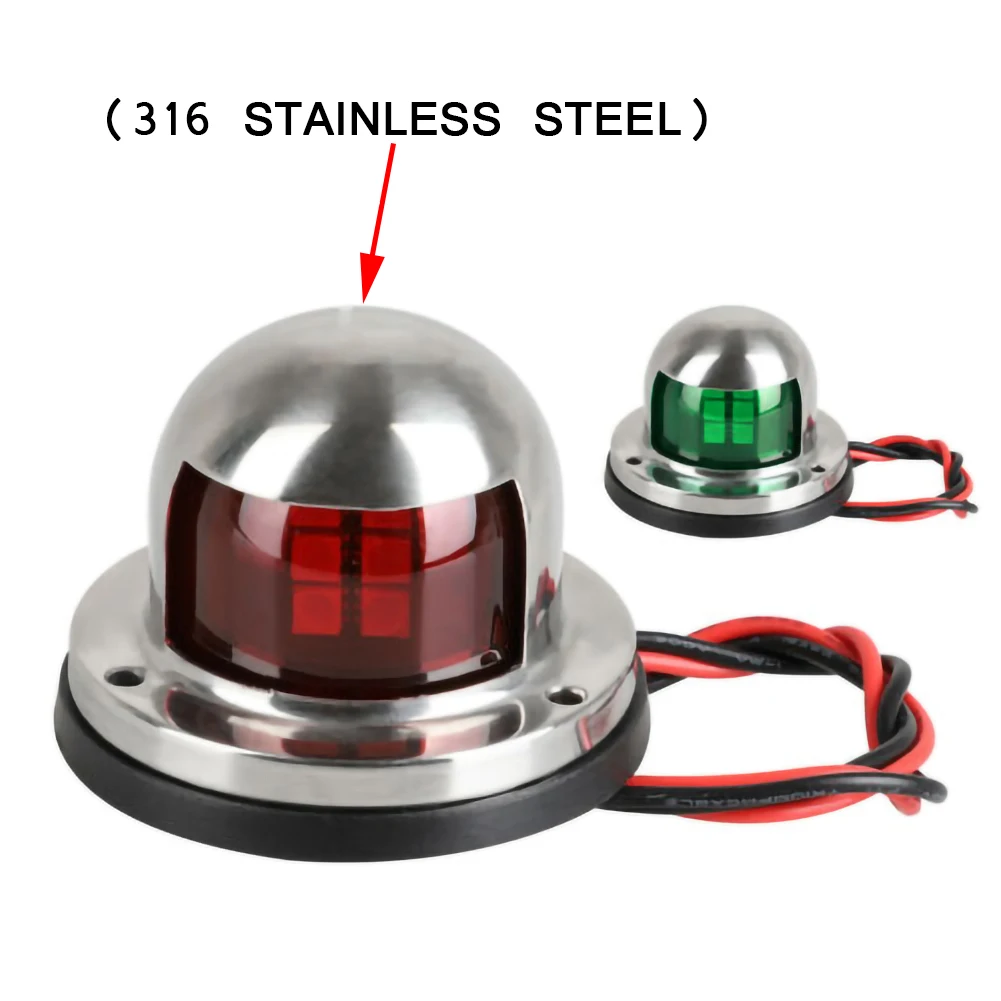 2pcs LED Marine Signal Navigation Lights 12V 4W IP65 Stainless Steel Sailing Lamp Marine Boat Yacht Boat Accessory
2pcs LED Marine Signal Navigation Lights 12V 4W IP65 Stainless Steel Sailing Lamp Marine Boat Yacht Boat Accessory