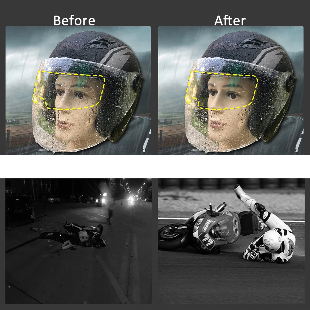 Universal Type Motorcycle Helmet Anti-rain Anti-fog Film Electric Car Half-helmet Anti-fog Lens Patch Moto Racing Accessories
Universal Type Motorcycle Helmet Anti-rain Anti-fog Film Electric Car Half-helmet Anti-fog Lens Patch Moto Racing Accessories
