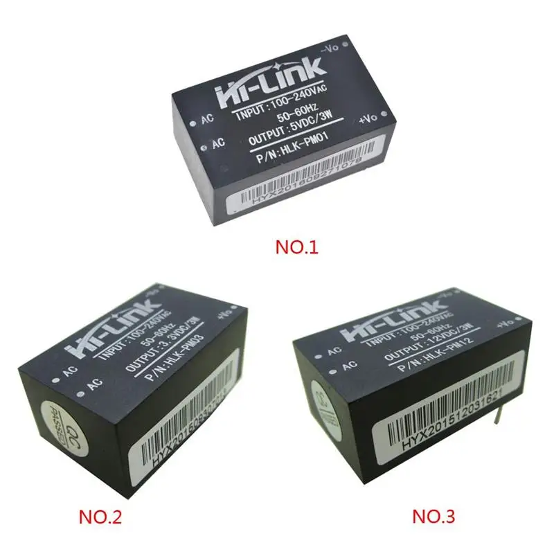 HLK-PM01 HLK-PM03 HLK-PM12 AC-DC 220V to 5V/3.3V/12V Mini Power Supply Module Intelligent Household Switch Power Module
HLK-PM01 HLK-PM03 HLK-PM12 AC-DC 220V to 5V/3.3V/12V Mini Power Supply Module Intelligent Household Switch Power Module