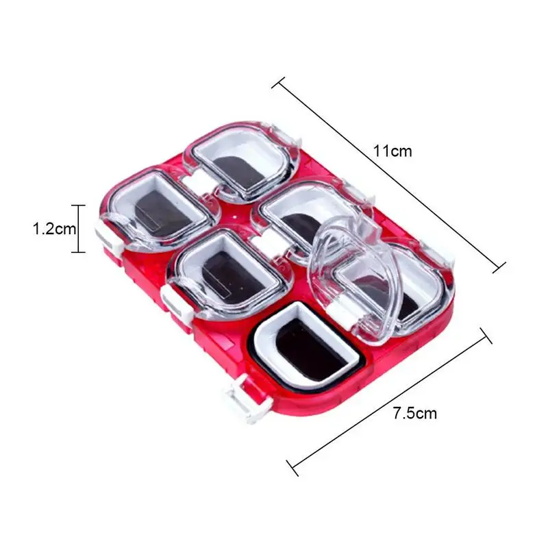 Fishing Accessories Box Magnetic Waterproof 6 Grid Accessories Fishing Tackle Boxes Hook Fishing Storage Box G9L0
Fishing Accessories Box Magnetic Waterproof 6 Grid Accessories Fishing Tackle Boxes Hook Fishing Storage Box G9L0