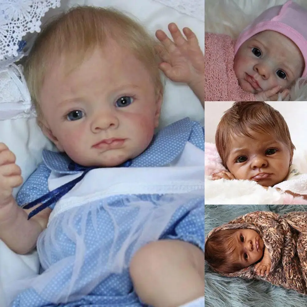 

17inch Reborn Rosa Doll Kit Premie Size with Jointed body unfinished DIY Doll Parts Cute Girls