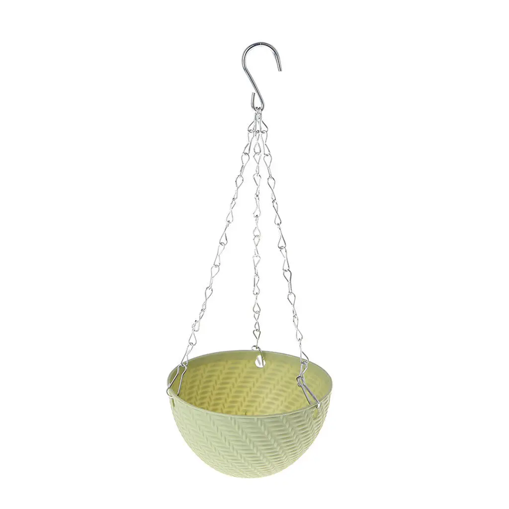Round Plastic Hanging Basket Flower Pot Garden Plant Planters Chain Decoration High Quality
Round Plastic Hanging Basket Flower Pot Garden Plant Planters Chain Decoration High Quality