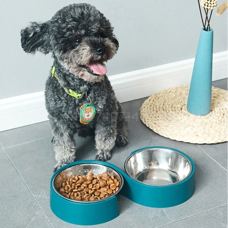 Antislip Double Dog Bowls Cat Drinking Feeding Dishes Stainless Steel Pet Food Water Feeder
Antislip Double Dog Bowls Cat Drinking Feeding Dishes Stainless Steel Pet Food Water Feeder