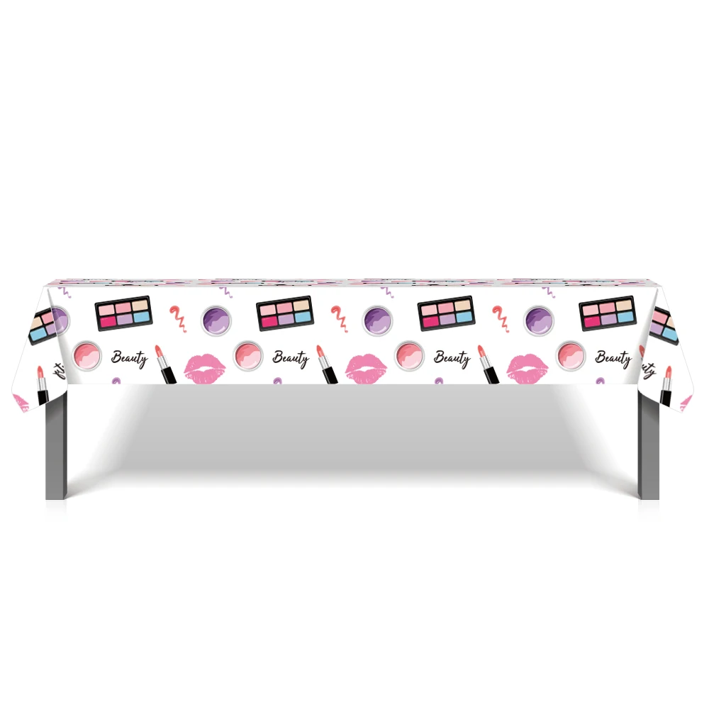 130*220cm Girls Make Up Happy Birthday Party Decorations Lipstick Shadow Disposable Tablecovers Baby Shower Wedding Party Favors
130*220cm Girls Make Up Happy Birthday Party Decorations Lipstick Shadow Disposable Tablecovers Baby Shower Wedding Party Favors