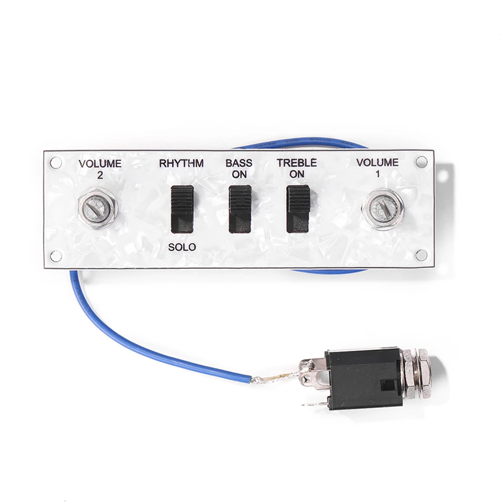 Electric Guitar Circuit Board Switch Violin Bass Guitar Control Line with Knobs Bass Stringed Instruments Accessories Tool White
Electric Guitar Circuit Board Switch Violin Bass Guitar Control Line with Knobs Bass Stringed Instruments Accessories Tool White
