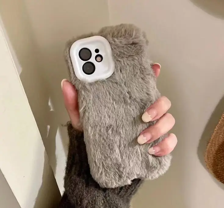 Luxury Winter Plush Phone Case for iPhone 13 Pro Max XS Xsmax XR 7 8Plus Solid Flurry Fur Soft Tpu Cover for Iphone 12 11 Case
Luxury Winter Plush Phone Case for iPhone 13 Pro Max XS Xsmax XR 7 8Plus Solid Flurry Fur Soft Tpu Cover for Iphone 12 11 Case
