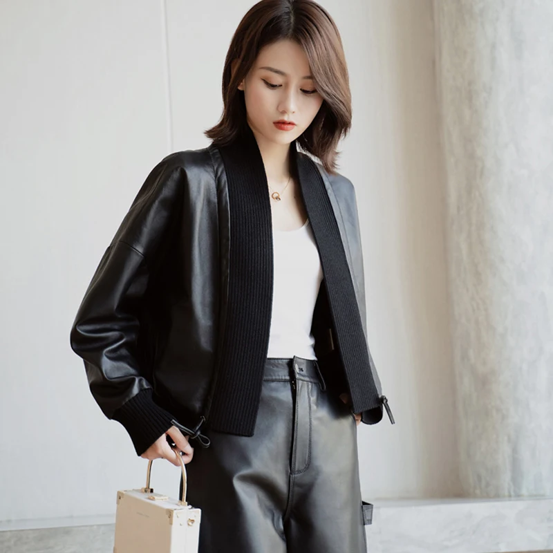 2021 Genuine Leather Jacket Women Real Sheepskin Leather Coat Spring New Fashion Real Leather Jacket Lady Motorcycle Outwears
2021 Genuine Leather Jacket Women Real Sheepskin Leather Coat Spring New Fashion Real Leather Jacket Lady Motorcycle Outwears
