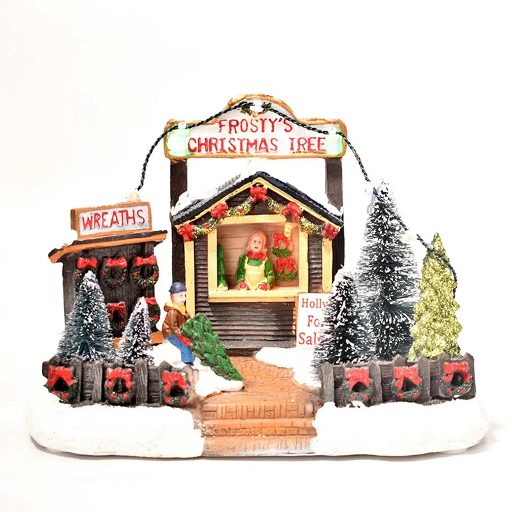 Creative LED Light Christmas Snow House Luminous Village Figurine Resin Ornament Decoration Holiday Xmas Gifts
Creative LED Light Christmas Snow House Luminous Village Figurine Resin Ornament Decoration Holiday Xmas Gifts