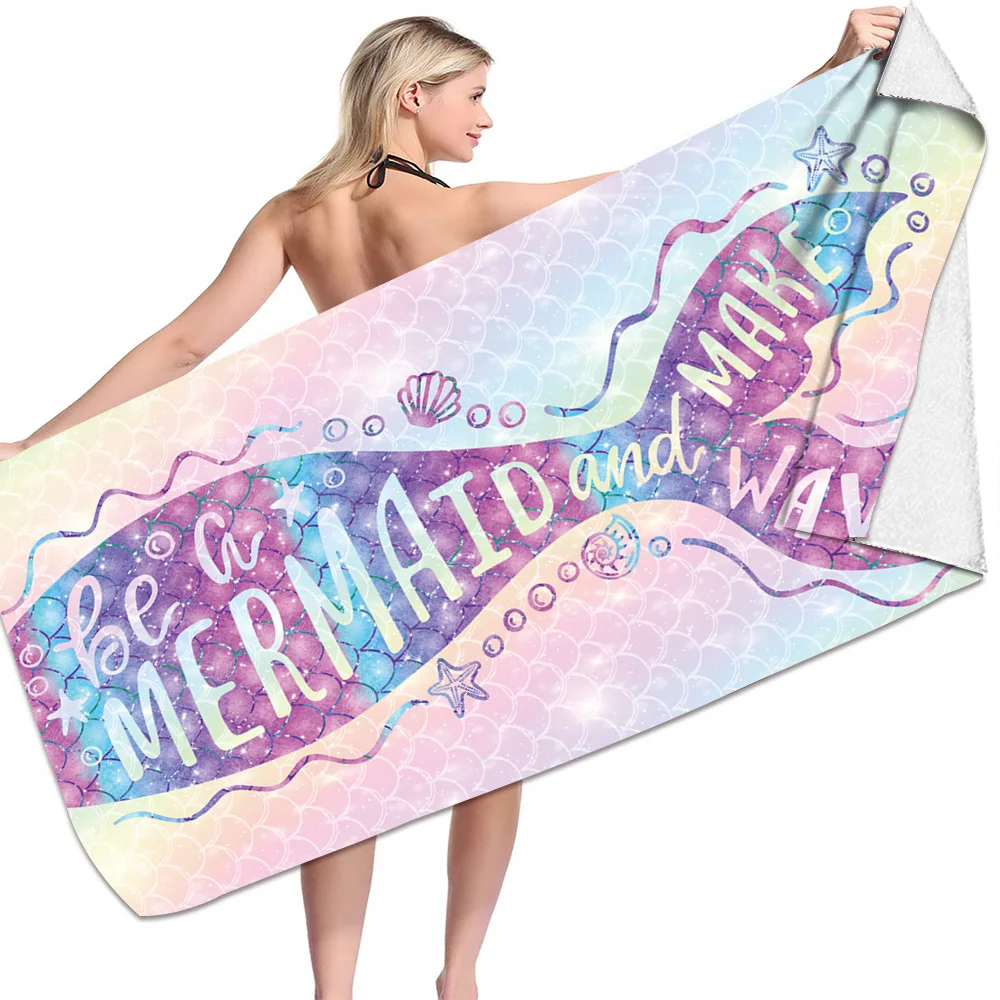 New printed Mermaid Beach towel Multifunction Quicky-dry Microfiber Bath Towels Yoga mat sand free Beach towel 160x80cm
New printed Mermaid Beach towel Multifunction Quicky-dry Microfiber Bath Towels Yoga mat sand free Beach towel 160x80cm