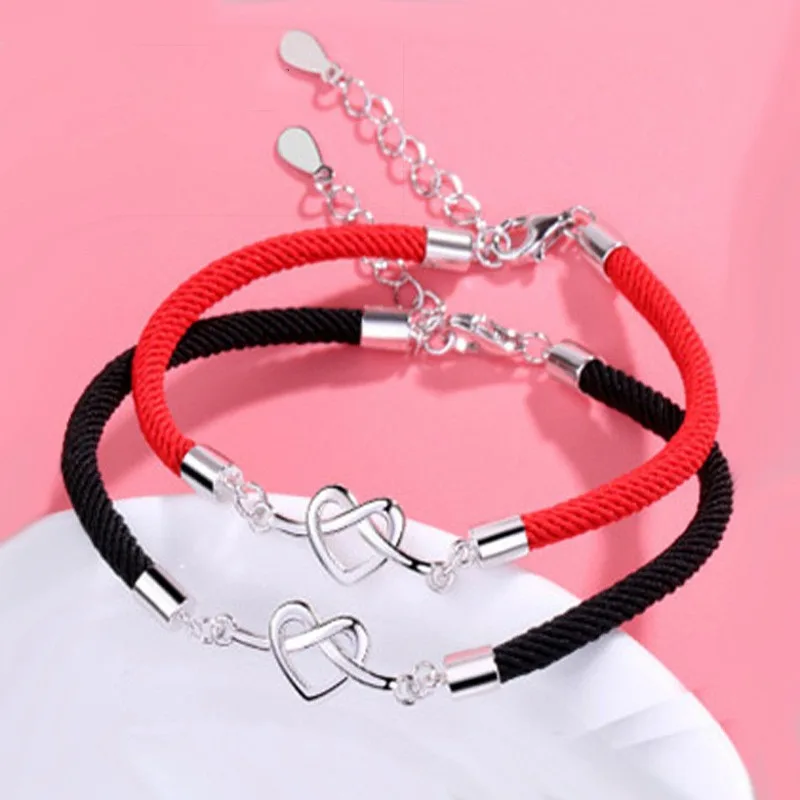 Lucky Love Heart Shape Charm Couples Bracelet Red Rope Bracelets For Men Women Lovers'
Lucky Love Heart Shape Charm Couples Bracelet Red Rope Bracelets For Men Women Lovers'
