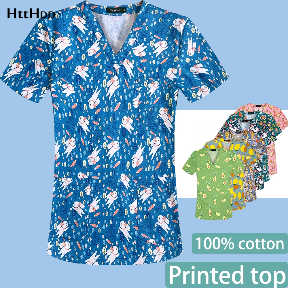 Animal Print Pet Beauty Care Spa Service Scrub Top Veterinarian Clean High Quality V-neck Breathable Clean Hygiene Short Sleeves
Animal Print Pet Beauty Care Spa Service Scrub Top Veterinarian Clean High Quality V-neck Breathable Clean Hygiene Short Sleeves