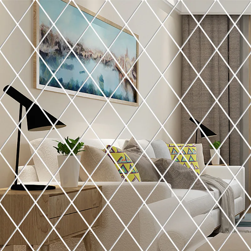3D Mirror Wall Sticker Silver Diamond Mirror Sticker Bedroom Living Room Acrylic Mirror Decoration Wall Silver Mirror
3D Mirror Wall Sticker Silver Diamond Mirror Sticker Bedroom Living Room Acrylic Mirror Decoration Wall Silver Mirror