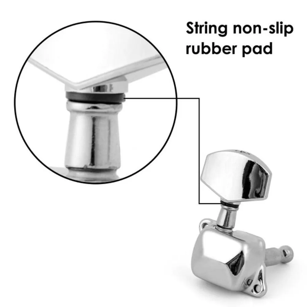 6Pcs Folk Acoustic Electric Guitar Tuning Pegs Open Tuners Machine Heads Chrome Part 3R+3L Tune Guitar Strings Basses Accessory
6Pcs Folk Acoustic Electric Guitar Tuning Pegs Open Tuners Machine Heads Chrome Part 3R+3L Tune Guitar Strings Basses Accessory