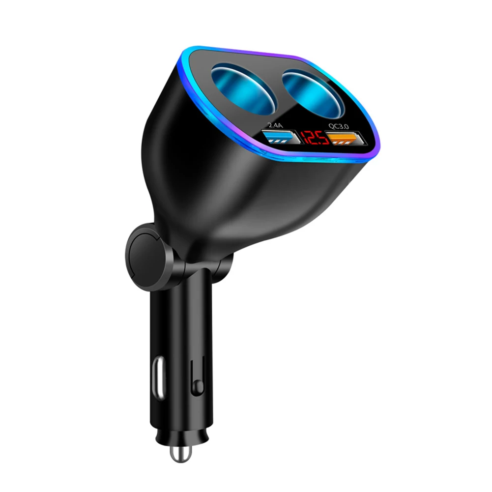 Car Charger USB Cigarette Lighter QC Fast Charging Splitter Cigarette Lighter Charger Adapter Socket Rotatable Digital Voltage
Car Charger USB Cigarette Lighter QC Fast Charging Splitter Cigarette Lighter Charger Adapter Socket Rotatable Digital Voltage