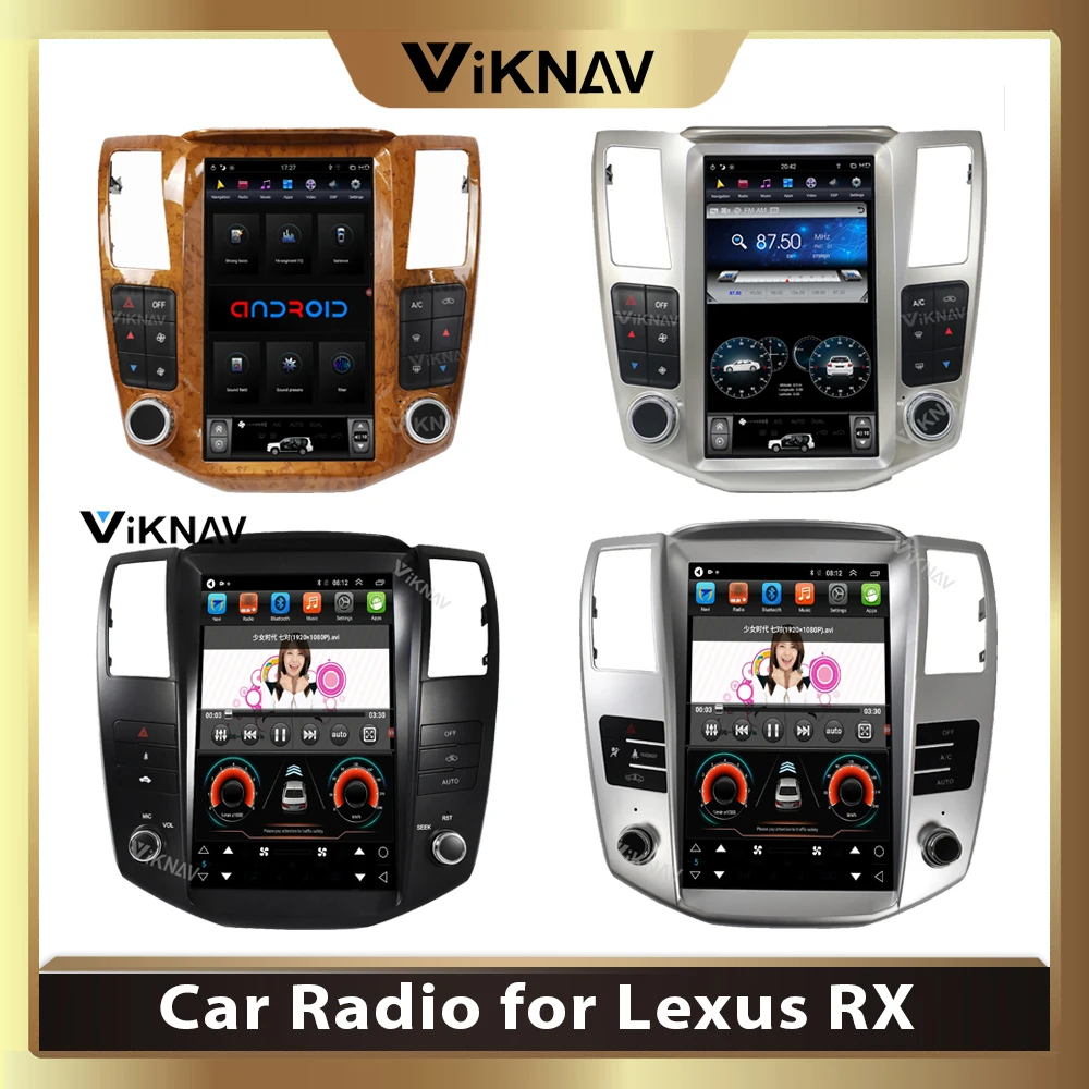 

Автомагнитола для Lexus RX RX300 RX330 RX350 RX400H 2004-2008 Android, автомобильный стереоприемник, мультимедийный плеер, GPS-магнитофон