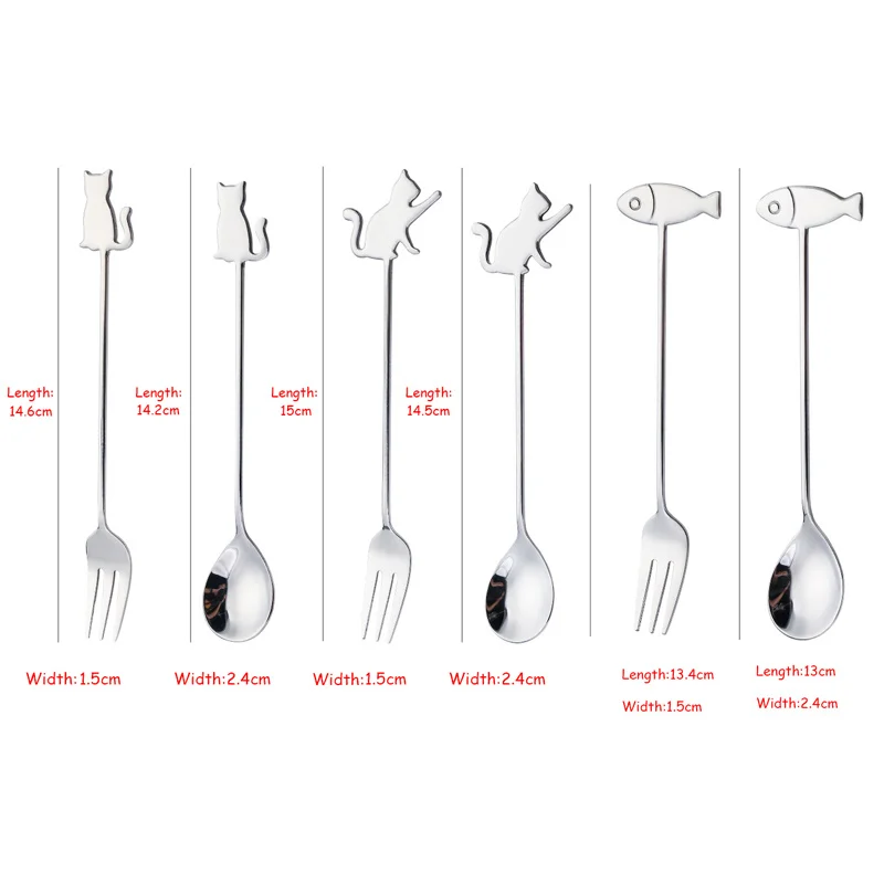 Japanese Style Cat Fish Spoon Coffee Stirring Spoon Cute Dessert Stainless Steel Milk Tea Spoon Home Kitchen Coffee Accessories
Japanese Style Cat Fish Spoon Coffee Stirring Spoon Cute Dessert Stainless Steel Milk Tea Spoon Home Kitchen Coffee Accessories