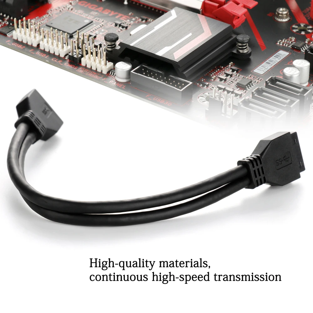 USB3.0 20Pin Female To USB 3.0 20 Pin Male Extension Cable Motherboard Mainboard Cable Extender
USB3.0 20Pin Female To USB 3.0 20 Pin Male Extension Cable Motherboard Mainboard Cable Extender