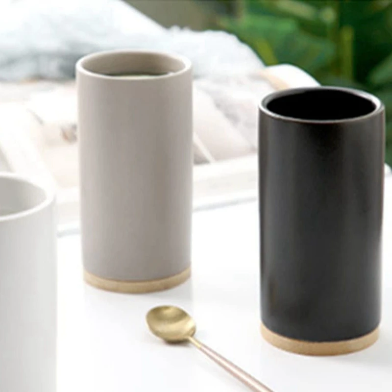 400Ml Ceramic Toothbrush Tumbler Bathroom Cup for and Toothpaste Matte Creative Water | Дом и сад