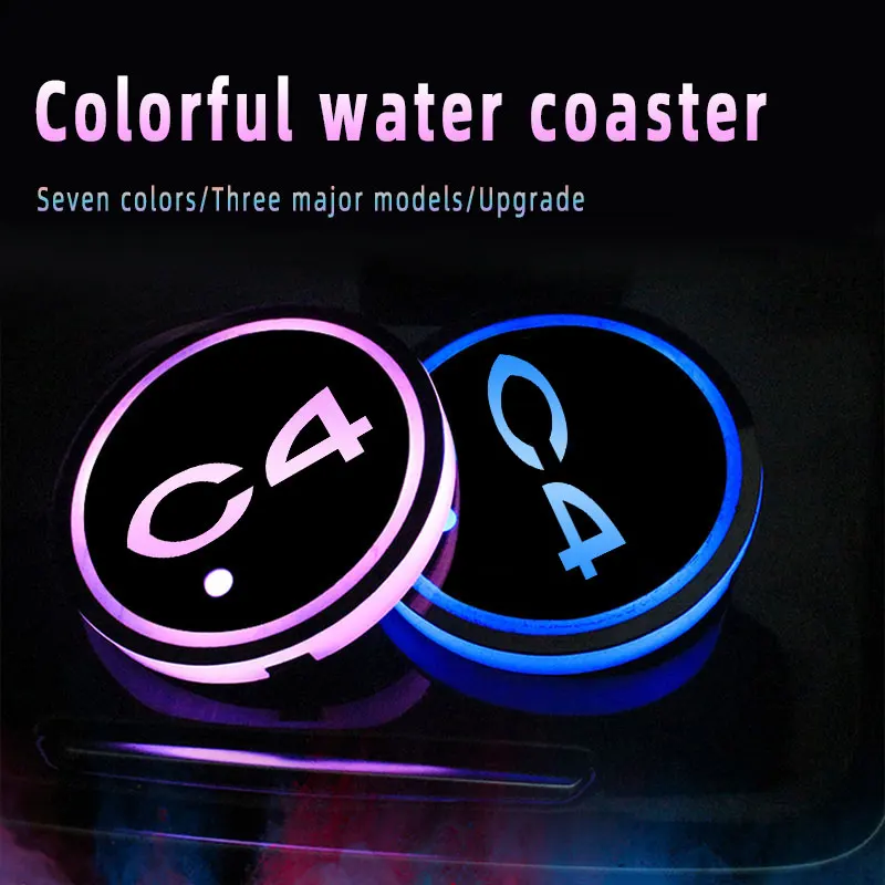 Car Logo Led Atmosphere Light 7 Colorful Cup Luminous Coaster Holder For Citroen C4 2004 2006 2009 2013-2020 Auto Accessories
Car Logo Led Atmosphere Light 7 Colorful Cup Luminous Coaster Holder For Citroen C4 2004 2006 2009 2013-2020 Auto Accessories