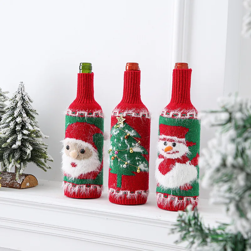 Sweater Christmas Wine Bottle Covers Holiday Wine Bottle Cloth Cover for Christmas Party Decorations SEC88
Sweater Christmas Wine Bottle Covers Holiday Wine Bottle Cloth Cover for Christmas Party Decorations SEC88