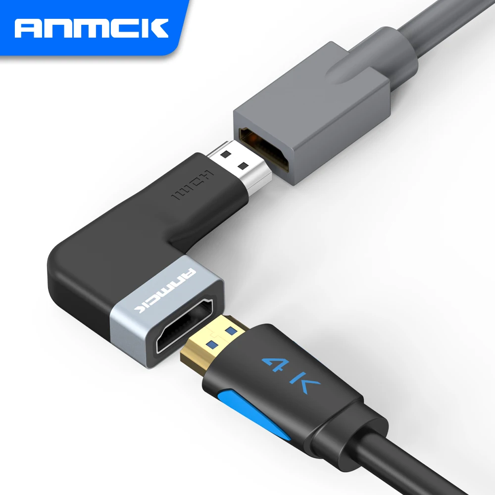 4k HDMI-совместимый кабельный преобразователь адаптер Hdmi удлинитель штекер-гнездо