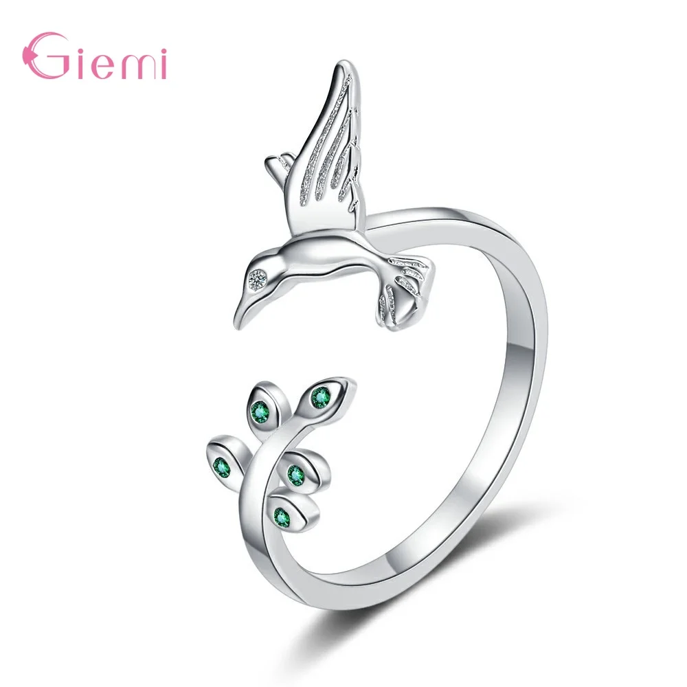 925 Sterling Silver Cute Bird Crystal Statement Rings For Women Girls Adjustable Silver Fashion Jewelry Wholesale
925 Sterling Silver Cute Bird Crystal Statement Rings For Women Girls Adjustable Silver Fashion Jewelry Wholesale