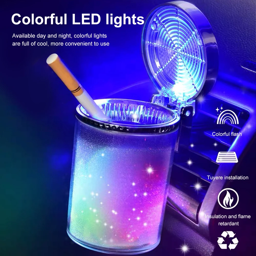 1PCS Car Ashtray With LED Light Cigarette Cigar Ashtray Container Ashtray Gas Bottle Smoke Cup Holder Storage Cup Car Supplies
1PCS Car Ashtray With LED Light Cigarette Cigar Ashtray Container Ashtray Gas Bottle Smoke Cup Holder Storage Cup Car Supplies