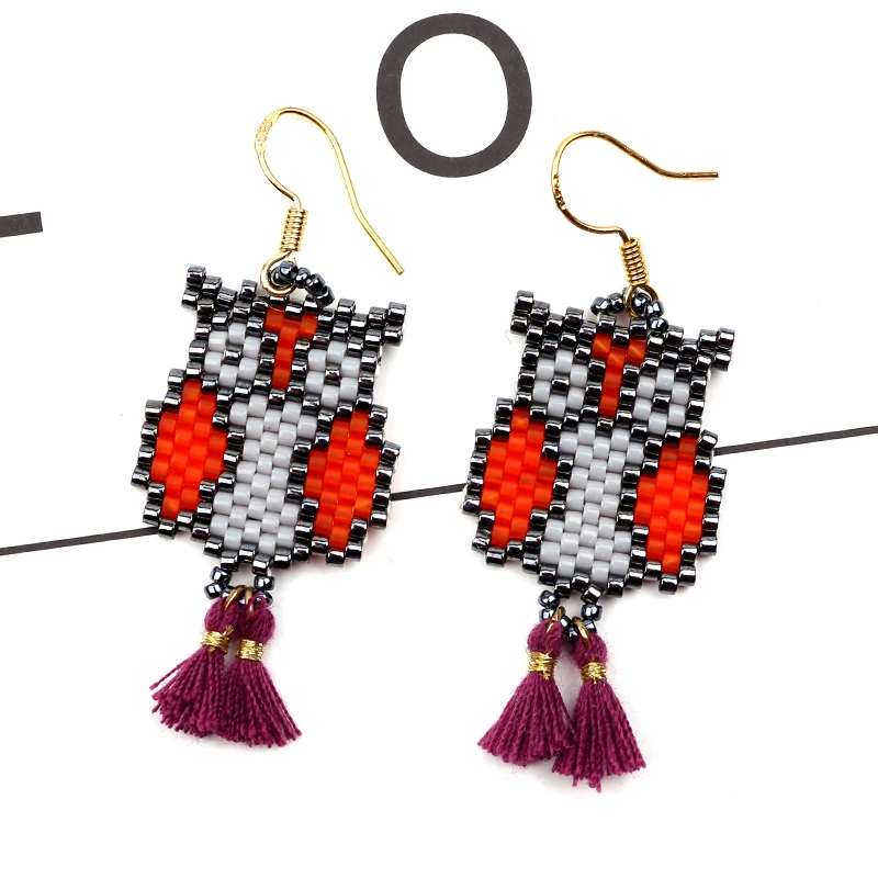FAIRYWOO Ethinic Owl Pendientes Earring Punk Women Miyuki Bead Drop Earring Tassel Crystal Cute Animals Jewelry Friendship
FAIRYWOO Ethinic Owl Pendientes Earring Punk Women Miyuki Bead Drop Earring Tassel Crystal Cute Animals Jewelry Friendship