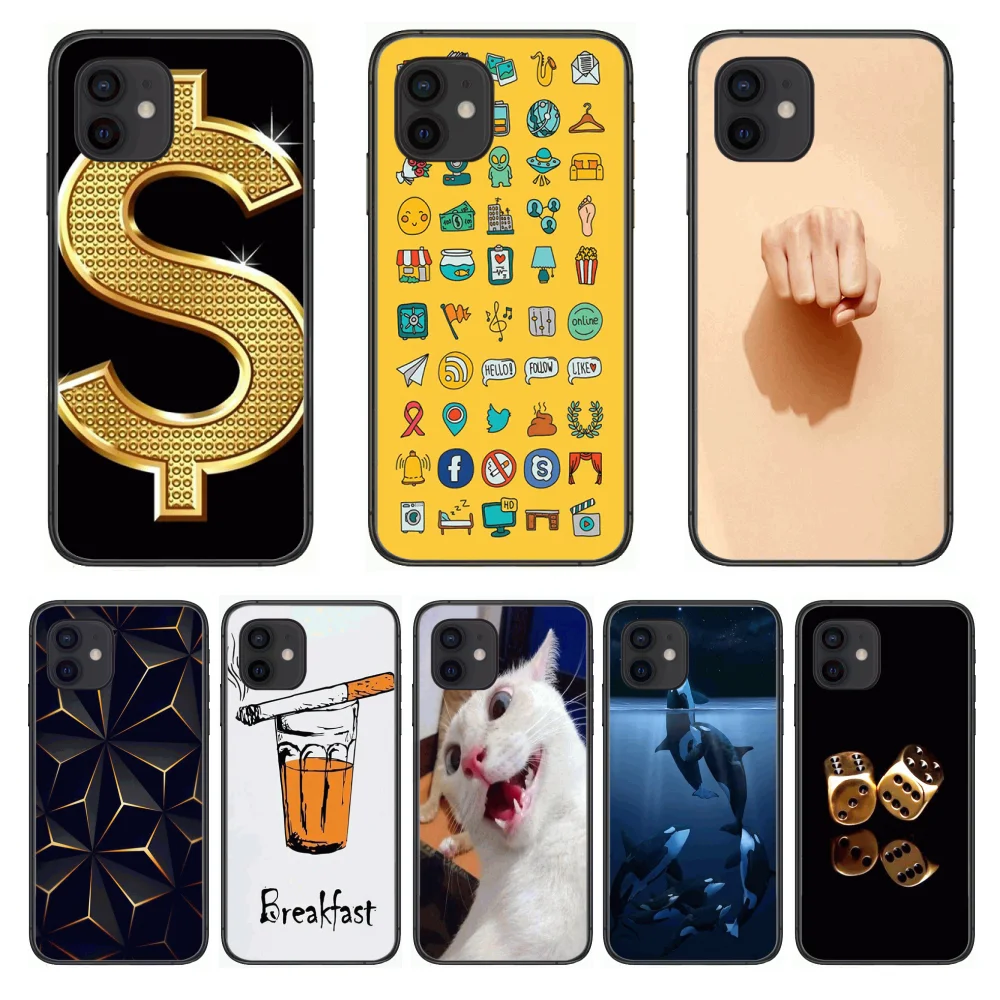 Exquisite Personality Style Phone Case cover For iphone 12 pro max 11 8 7 6 s XR PLUS X XS SE 2020 mini black cell shell
Exquisite Personality Style Phone Case cover For iphone 12 pro max 11 8 7 6 s XR PLUS X XS SE 2020 mini black cell shell