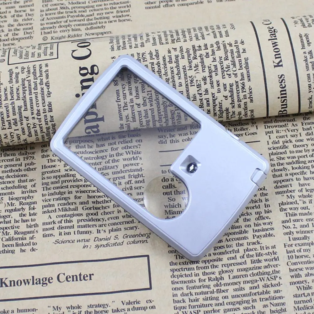 Portable Credit Card Eye Loupe Magnifier Glass Square Leather Case Microscope with LED Light for Jeweler Reading Magnifier
Portable Credit Card Eye Loupe Magnifier Glass Square Leather Case Microscope with LED Light for Jeweler Reading Magnifier