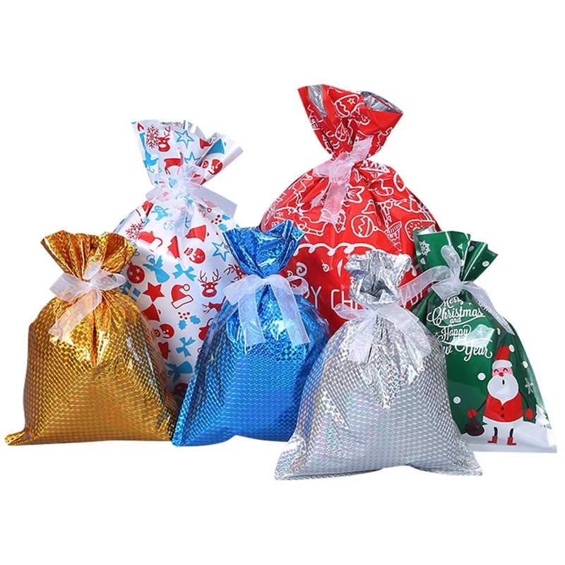 Christmas Party Gift Bags, Assorted Styles Christmas Goody Bags Santa Treat Bags with Ribbon Ties for Christmas Party
Christmas Party Gift Bags, Assorted Styles Christmas Goody Bags Santa Treat Bags with Ribbon Ties for Christmas Party