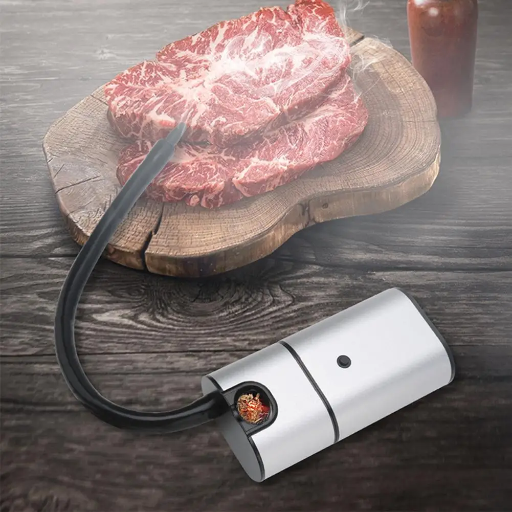 

Portable Handheld Cold Smoking Gun with Electric Food Steak Drink Cocktail Smoker Woodchips Smoke Infuser Machine for BBQ
