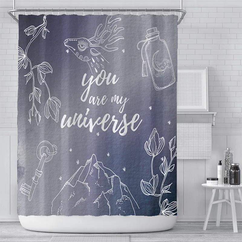 Farmhouse Shower Curtain Waterproof Bathroom Curtain Starry Sky Letters Toilet Laundry Room Home Decor Watertight Bath Curtains
Farmhouse Shower Curtain Waterproof Bathroom Curtain Starry Sky Letters Toilet Laundry Room Home Decor Watertight Bath Curtains