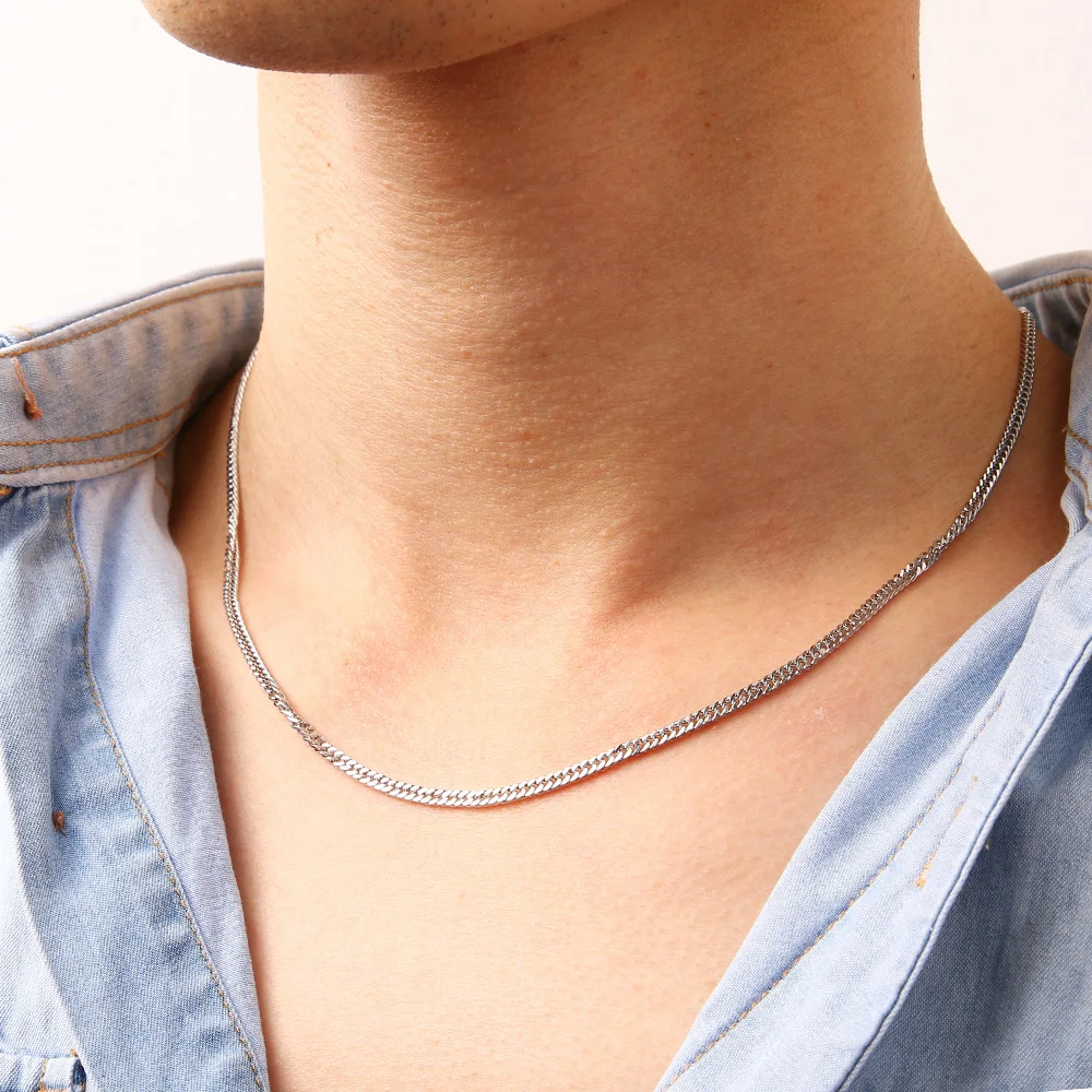 SUMU Stainless Steel Chain Necklaces For Man Women Gold Silver Color For Pendant Two-Sided Weave Donot Fade Jewelry N1898 
SUMU Stainless Steel Chain Necklaces For Man Women Gold Silver Color For Pendant Two-Sided Weave Donot Fade Jewelry N1898