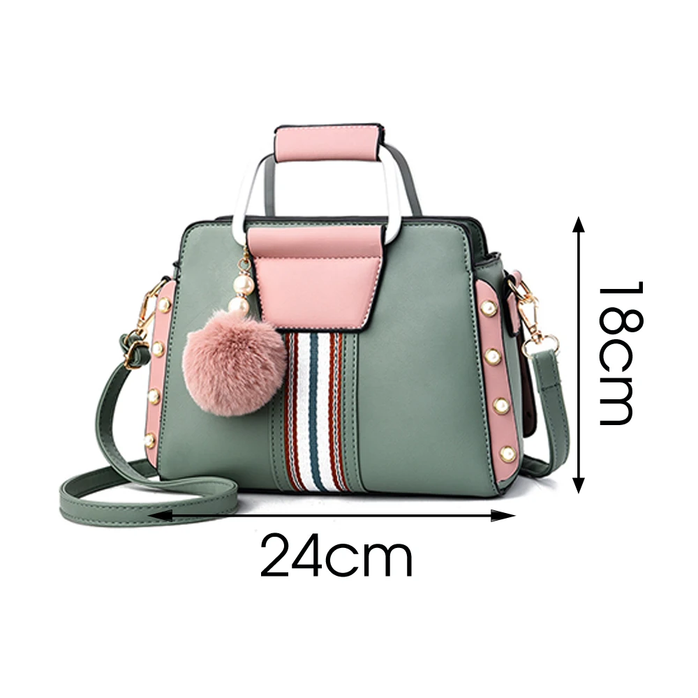 Women Quality PU Leather Messenger Bag Solid Color Flap Bag Hairball Decoration High-Grade Female Leather Ladies Tote Handbag
Women Quality PU Leather Messenger Bag Solid Color Flap Bag Hairball Decoration High-Grade Female Leather Ladies Tote Handbag
