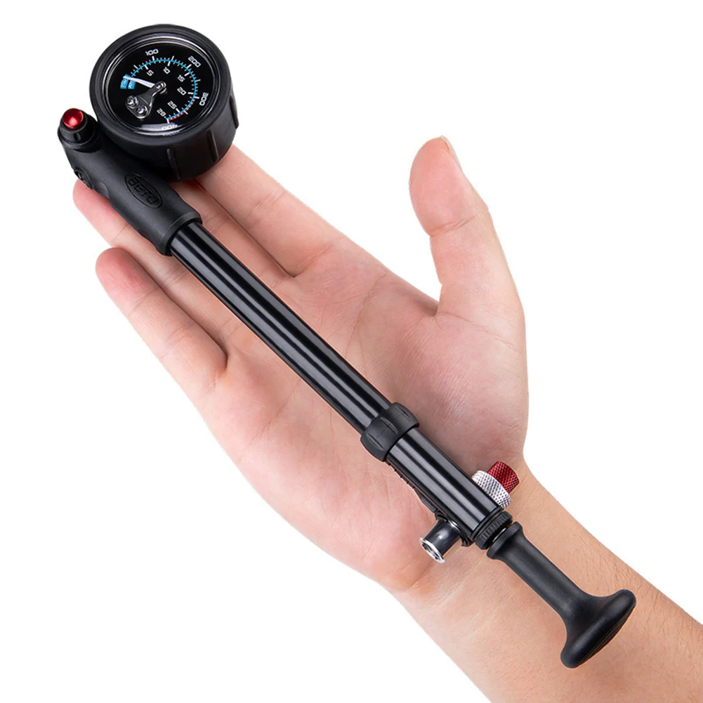 400PSI Bicycle Pump High-pressure Bike Air Shock Pump with Lever & Gauge for Fork & Rear Suspension Tire Air Inflator Valve
400PSI Bicycle Pump High-pressure Bike Air Shock Pump with Lever & Gauge for Fork & Rear Suspension Tire Air Inflator Valve