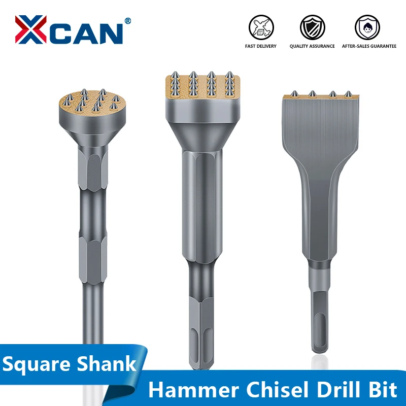 XCAN Drill Bit Square Shank Hammer Chisel Drill Bit for Stone Slab/Bridge/Wall/Cement Pavement Chisel Drilling Tools
XCAN Drill Bit Square Shank Hammer Chisel Drill Bit for Stone Slab/Bridge/Wall/Cement Pavement Chisel Drilling Tools