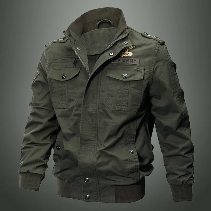 Autumn And Winter Men's Multi Pocket Military Jacket Pure Cotton Casual Work Jacket Large Loose Cotton Jacket Special Forces Men
Autumn And Winter Men's Multi Pocket Military Jacket Pure Cotton Casual Work Jacket Large Loose Cotton Jacket Special Forces Men