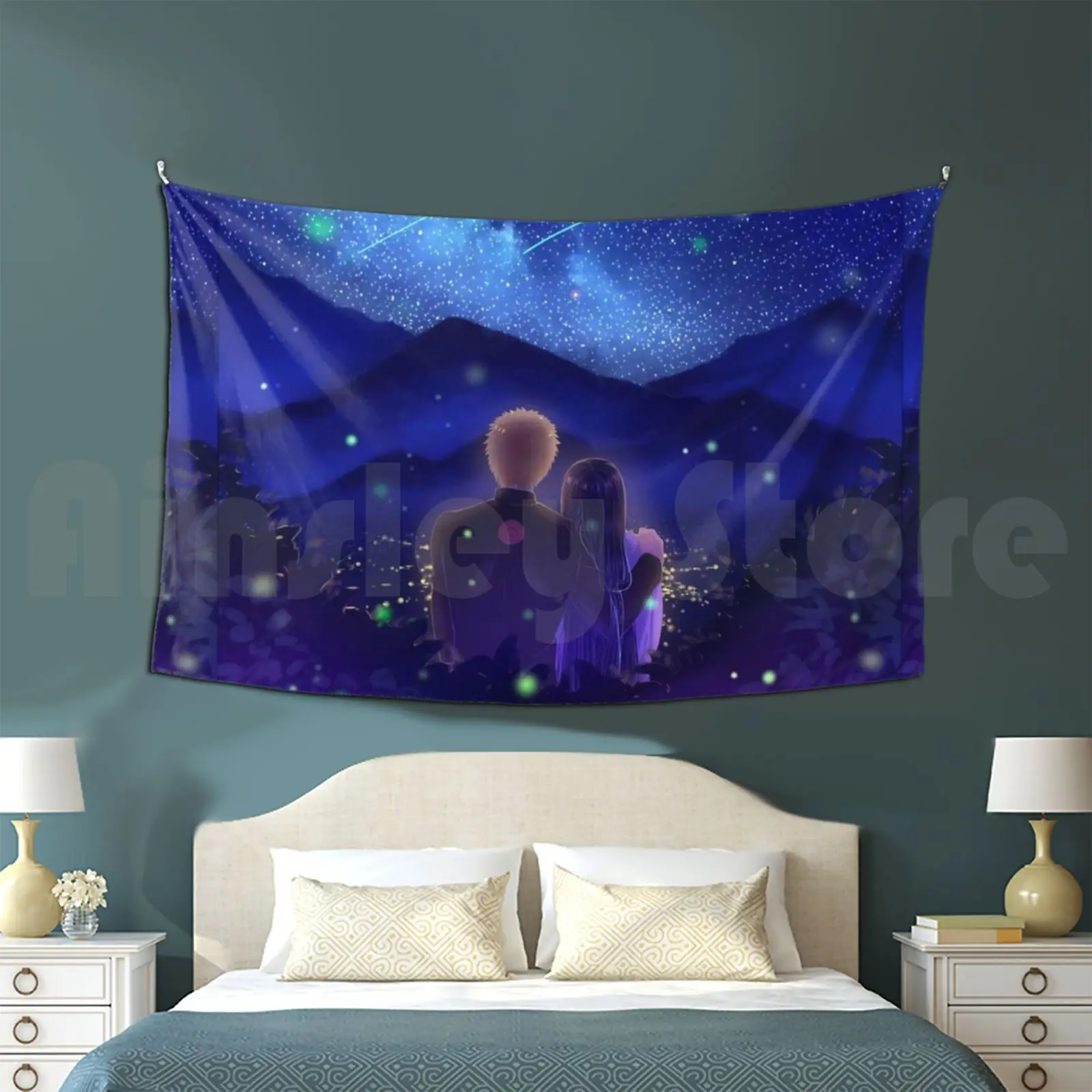 Honey Moon Tapestry Living Room Bedroom Wedding Shonen Aurora Borealis Lovers Japan Landscape Stars Flowers Kage Kyubi
Honey Moon Tapestry Living Room Bedroom Wedding Shonen Aurora Borealis Lovers Japan Landscape Stars Flowers Kage Kyubi