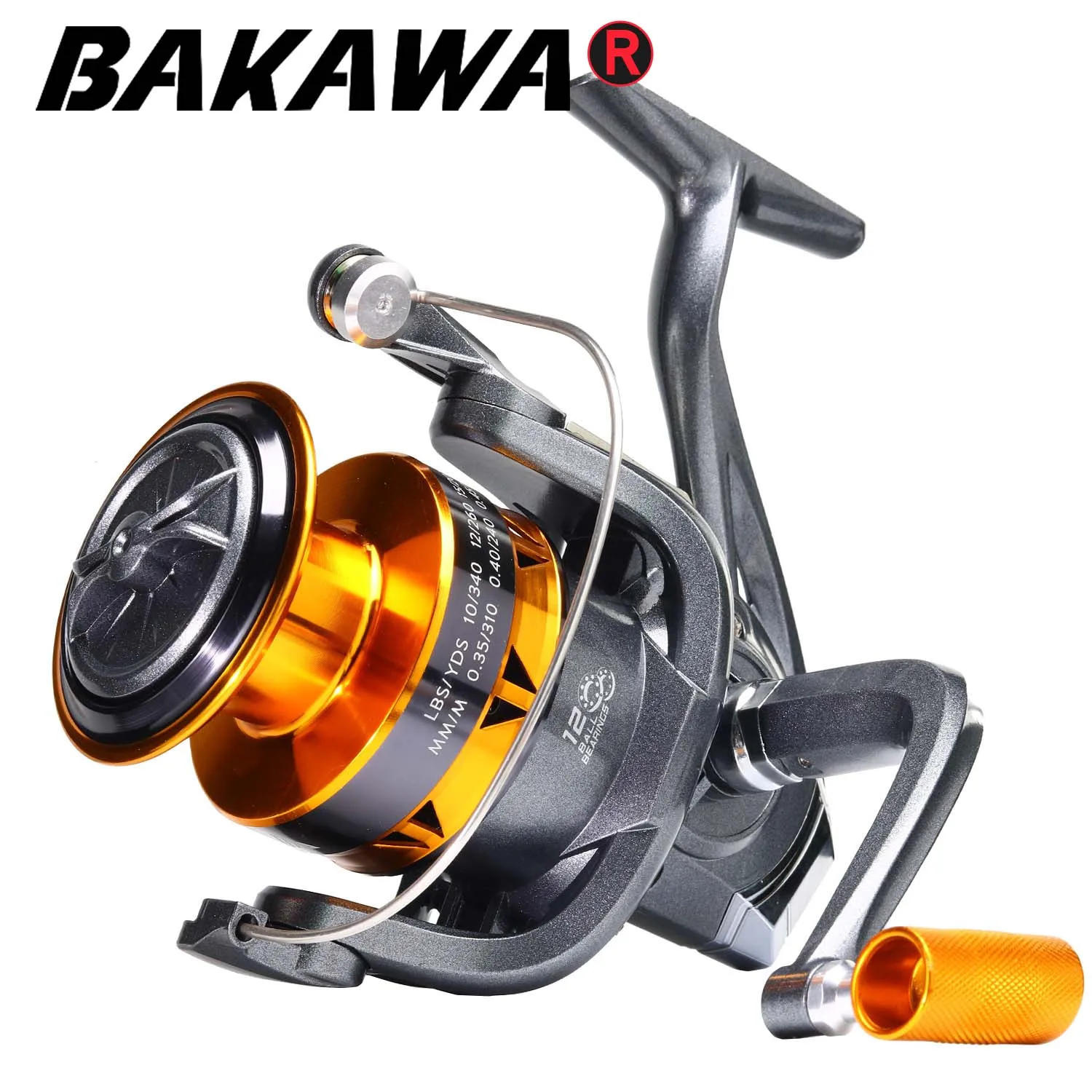 Бренд BAKAW прочная катушка для ловли карпа в глубоководной воде серия 5 2: 1 2000-7000
