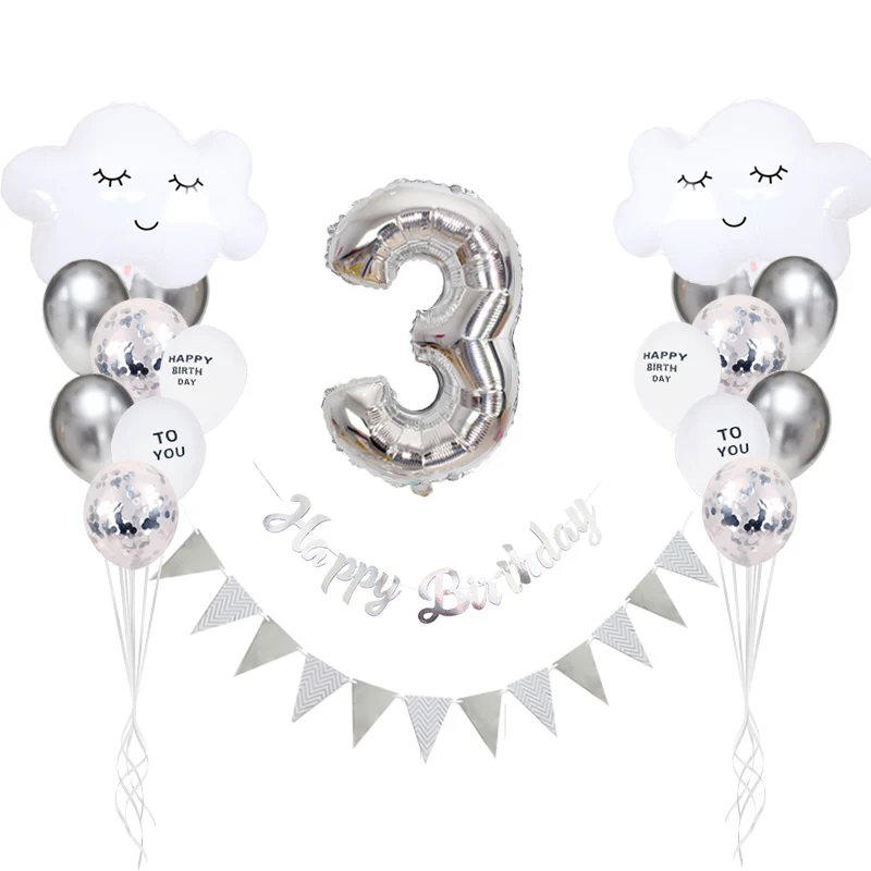 Silver Cloud Foil Balloons 32inch Number Balloon Birthday Party Kids Baby Shower Decoration Helium Balloons Wedding Supplies
Silver Cloud Foil Balloons 32inch Number Balloon Birthday Party Kids Baby Shower Decoration Helium Balloons Wedding Supplies