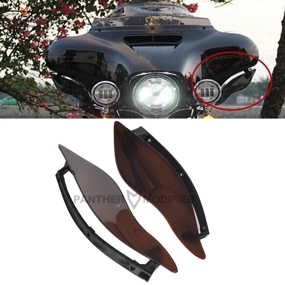 Smoke ABS Motorcycle Front Side Wings Air Deflectors case for Harley Touring Electra Street Tri Glide Ultra Limited 2014-2017
Smoke ABS Motorcycle Front Side Wings Air Deflectors case for Harley Touring Electra Street Tri Glide Ultra Limited 2014-2017