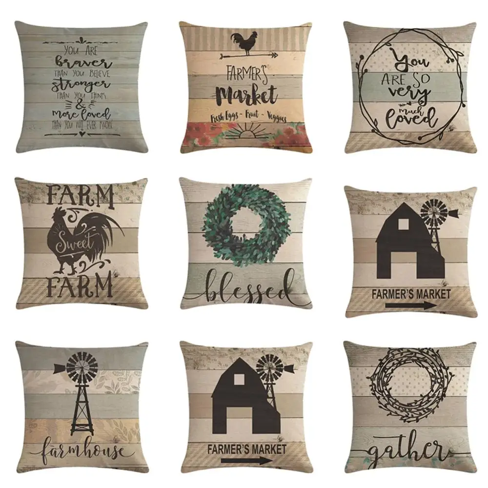 18" Home Decorative Pillow Case Cotton Linen Car Sofa Bedroom Retro Letter Cushion Cover Home Decoration Pillowcase
18" Home Decorative Pillow Case Cotton Linen Car Sofa Bedroom Retro Letter Cushion Cover Home Decoration Pillowcase