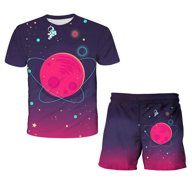 Girl Clothes Astronaut 3D Printing Boy Toddler Suit Boy T-shirt Cool Casual Girl Clothes Street Boy Top + shorts 2-piece Set
Girl Clothes Astronaut 3D Printing Boy Toddler Suit Boy T-shirt Cool Casual Girl Clothes Street Boy Top + shorts 2-piece Set