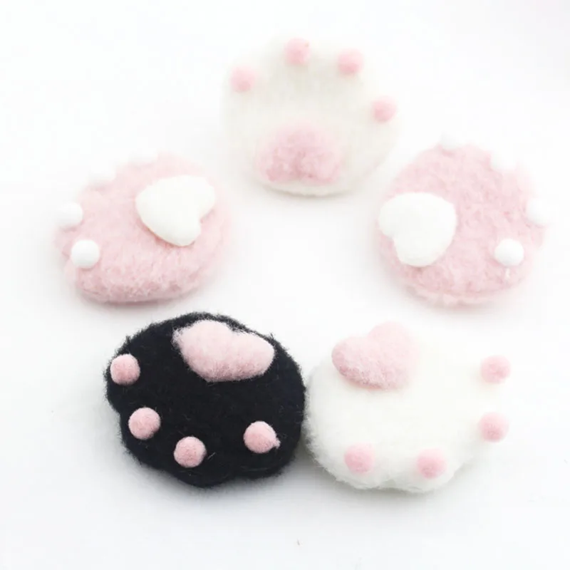 10PCS/Lot 5.5*5cm cartoon Plush Cat paw print Padded Applique Crafts for Children Socks and Gloves Accessorie
10PCS/Lot 5.5*5cm cartoon Plush Cat paw print Padded Applique Crafts for Children Socks and Gloves Accessorie