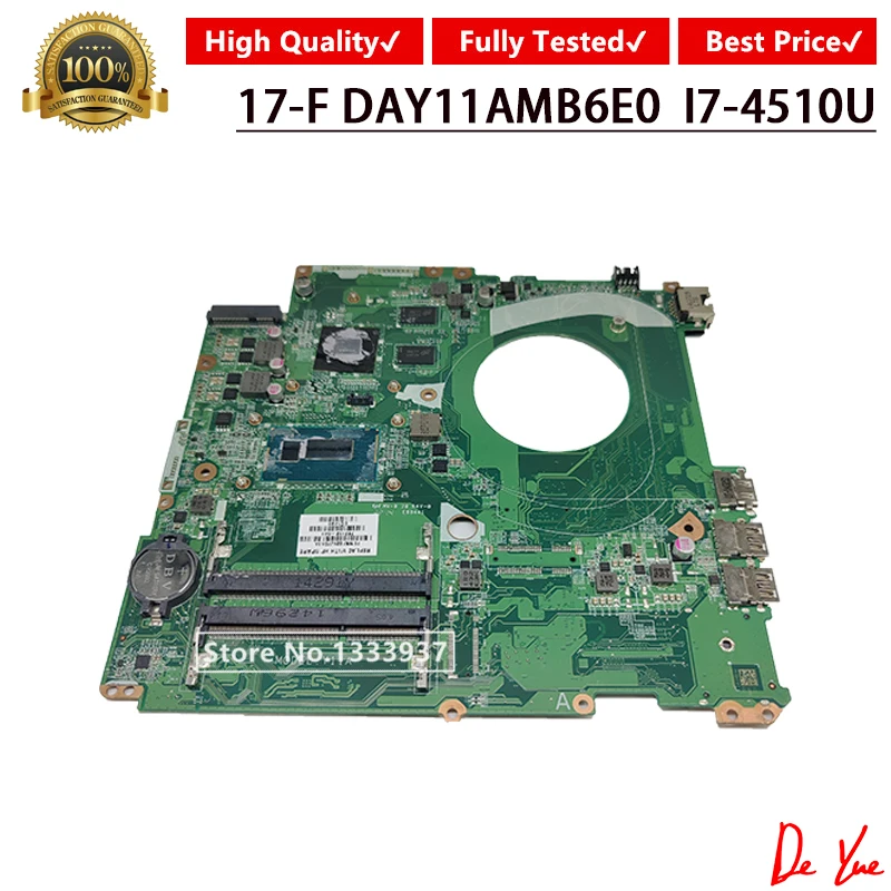 Материнская плата для ноутбука HP 17-F 767412-501 767412-001 767412-601 с процессором i7-4510u, материнская плата DAY11AMB6E0
Материнская плата для ноутбука HP 17-F 767412-501 767412-001 767412-601 с процессором i7-4510u, материнская плата DAY11AMB6E0