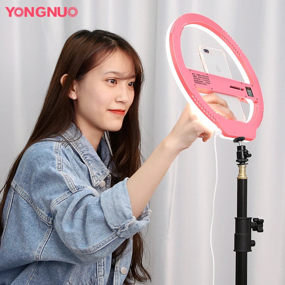 YONGNUO YN128 3200K-5500K Camera Photo Studio Phone Video 128 LED Ring Light Photography Dimmable Ring Lamp
YONGNUO YN128 3200K-5500K Camera Photo Studio Phone Video 128 LED Ring Light Photography Dimmable Ring Lamp