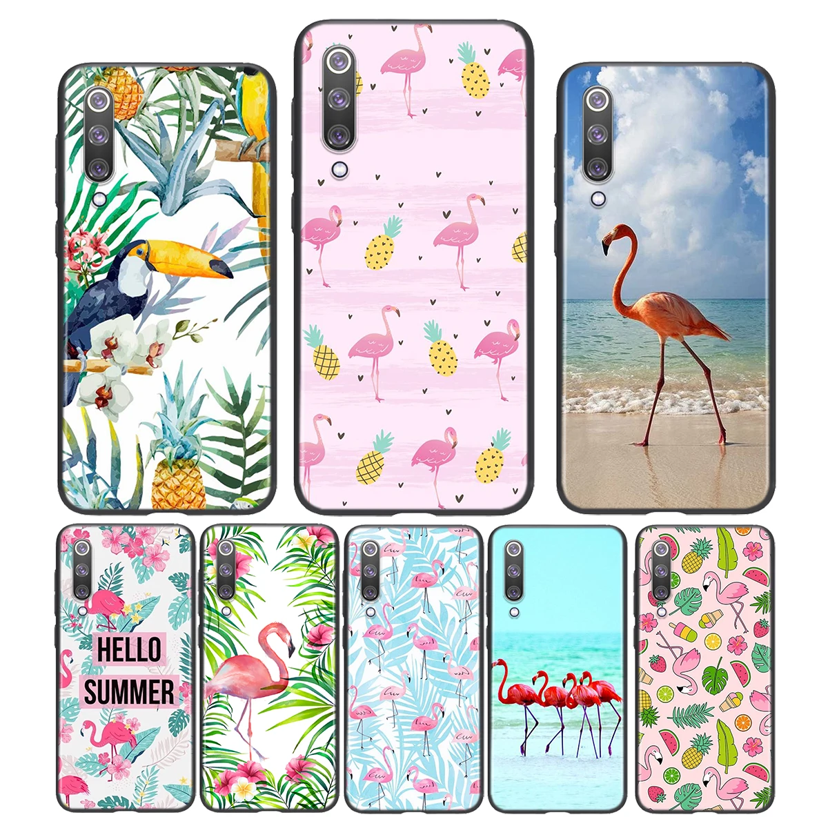 

Tropical Rainforest Flamingos For Xiaomi Poco X3 NFC M2 X2 F2 F3 C3 M3 F1 Pro Mi Play Mix 3 A3 A2 A1 Lite Soft Phone Case